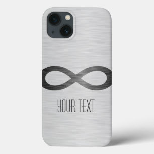 Infinity Symbol on Faux Metall Struktur av Saylor