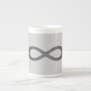 Infinity Symbol on Faux Metall Struktur av Saylor Benporslin Mugg