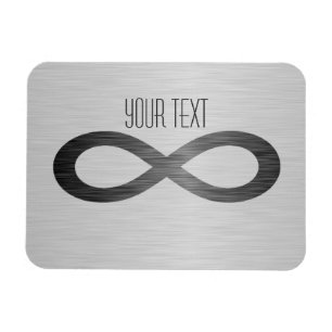 Infinity Symbol on Faux Metall Struktur av Saylor Magnet