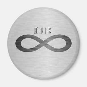 Infinity Symbol on Faux Metall Struktur av Saylor Magnet