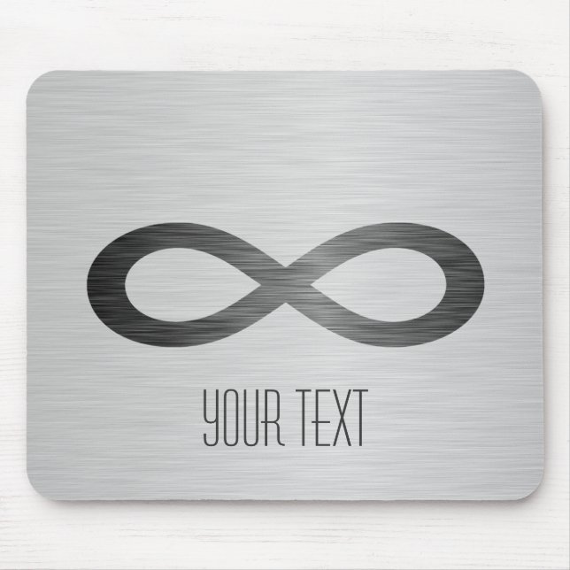 Infinity Symbol on Faux Metall Struktur av Saylor Musmatta (Framsidan)