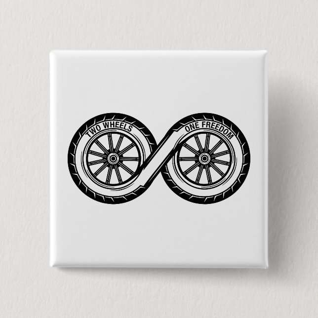 Infinity Två Hjul Frihet Knapp (Framsida)