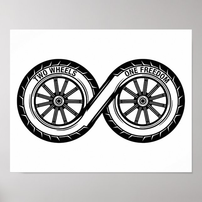 Infinity Two Wheels Freedom Poster (Framsidan)