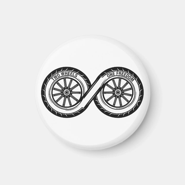 Infinity Two Wheels Frihet Magnet (Framsidan)