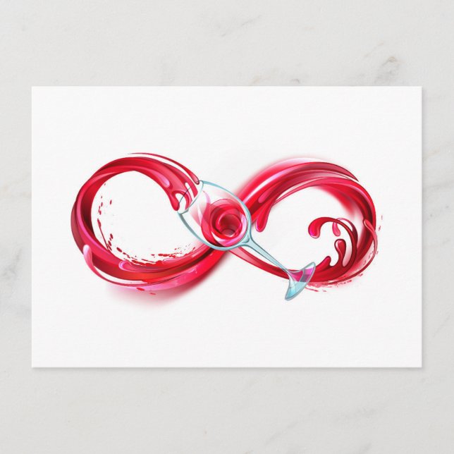 Infinity with Red Wine Meny (Framsida)