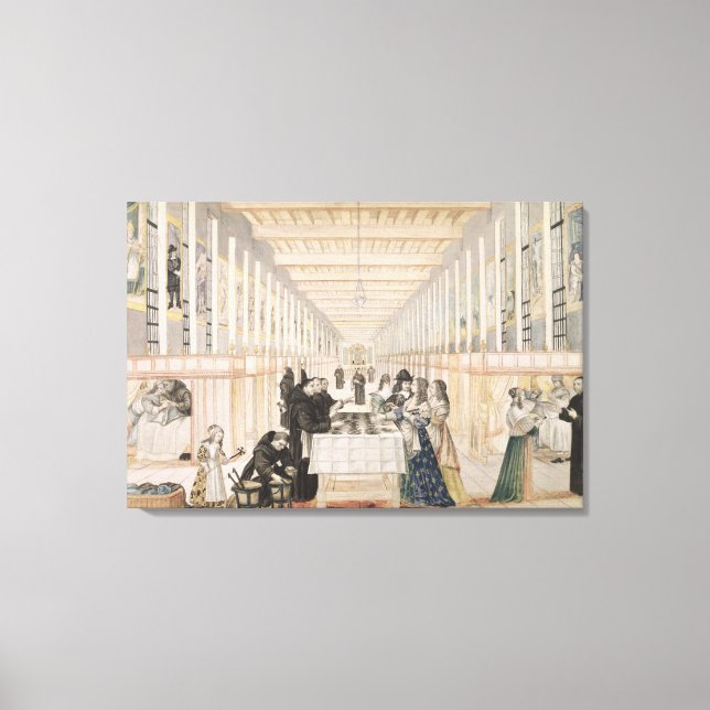 Infirman of Sisters of Charity under en Canvastryck (Framsida)