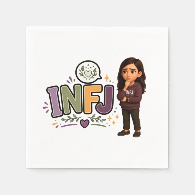 INFJ — A Guardiã das Ideias Pappersservett (Framsidan)