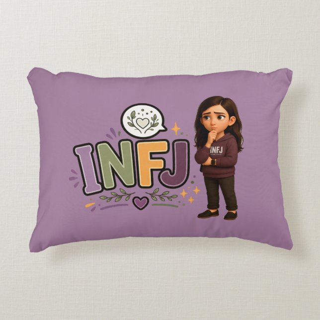 INFJ — A Guardiã das Ideias Prydnadskudde (Framsidan)