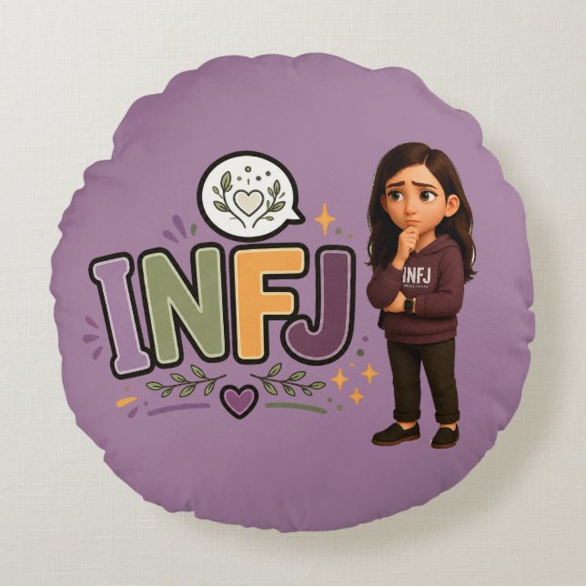 INFJ — A Guardiã das Ideias Rund Kudde (Framsidan)