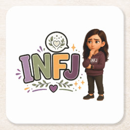 INFJ — A Guardiã das Ideias Underlägg Papper Kvadrat
