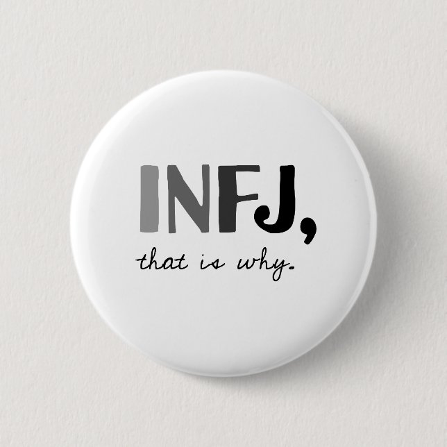INFJ det är varför. Inbunden personlighetstyp Knapp (Framsida)