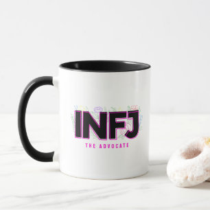 INFJ-introduktionsetikett MBTI Personlighetstyp Bl Mugg