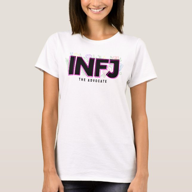 INFJ-introduktionsetikett MBTI Personlighetstyp Bl T Shirt (Framsida)