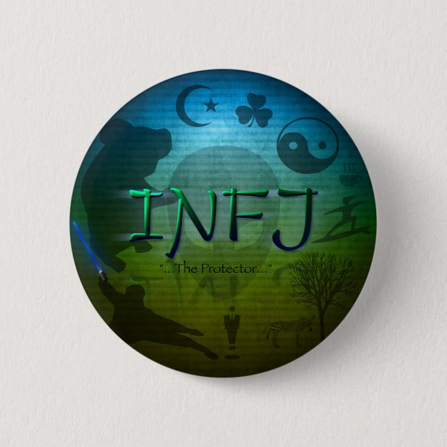 INFJ knäppas Knapp (Framsida)