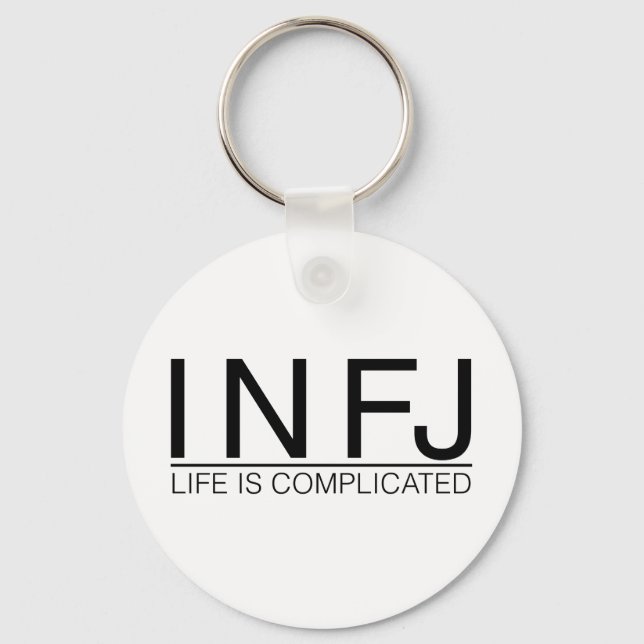 INFJ Life är komplicerat Nyckelring (Framsida)