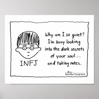 INFJ - ta anteckningar Skriv ut Poster