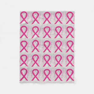 Inflammatory Breast Cancer Awareness Blanket Fleecefilt