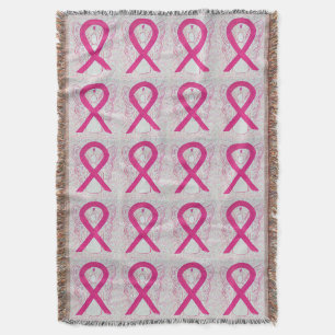 Inflammatory Breast Cancer Ribbon Angel Blanket Filt