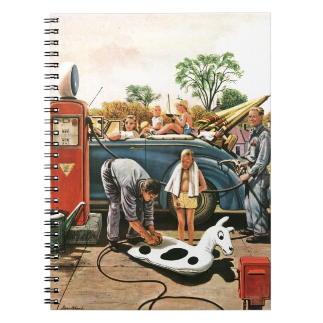 Inflating av strandleksaken anteckningsbok (Framsidan)