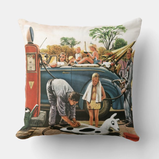 Inflating av strandleksaken kudde (Framsida)