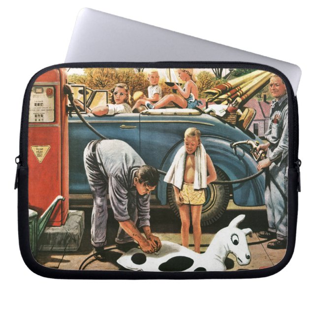 Inflating av strandleksaken laptop sleeve (Framsidan)