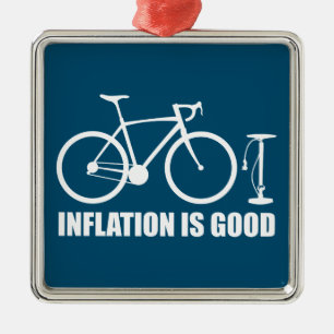 Inflation är Bra-cykel Julgransprydnad Metall