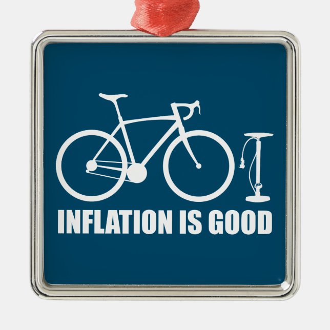 Inflation är Bra-cykel Julgransprydnad Metall (Framsidan)