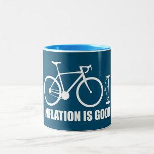Inflation är Bra-cykel Två-Tonad Mugg