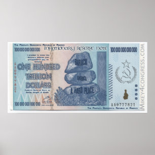 Inflation som du kan tro in! poster