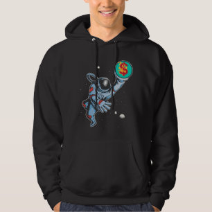 Inflation till astronaut i måne hoodie