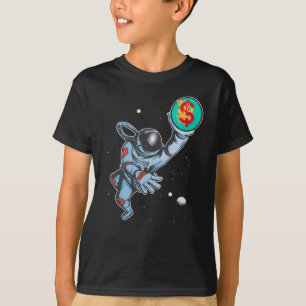 Inflation till astronaut i måne t shirt