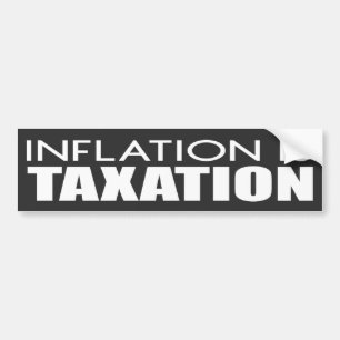 Inflationen är beskattning mot Joe Biden Bildekal