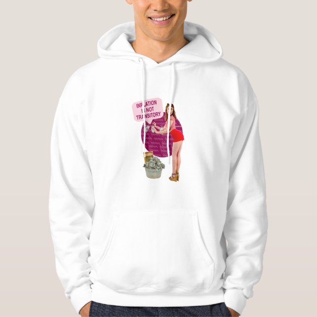 Inflationen är inte övergående hoodie (Framsida)