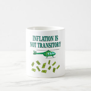 Inflationen är inte övergående kaffemugg
