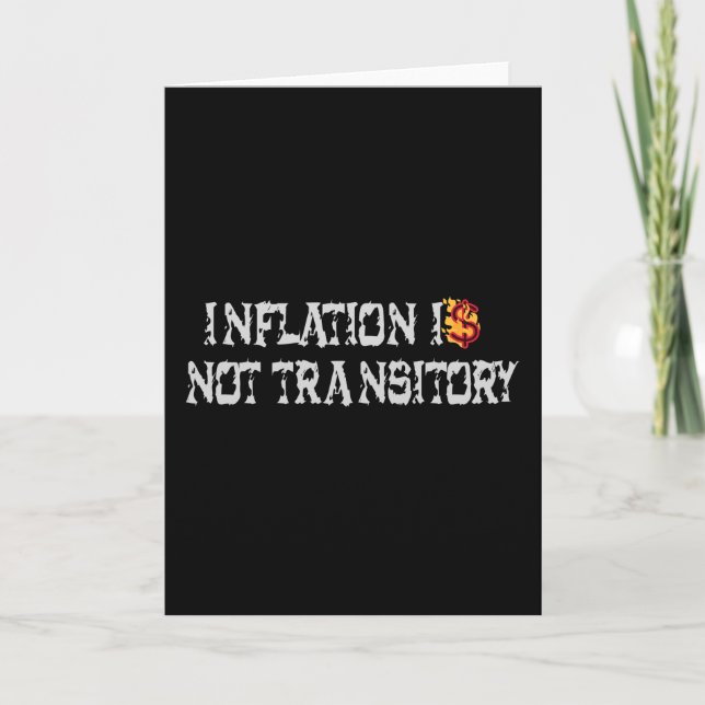 Inflationen är inte övergående kort (Framsida)