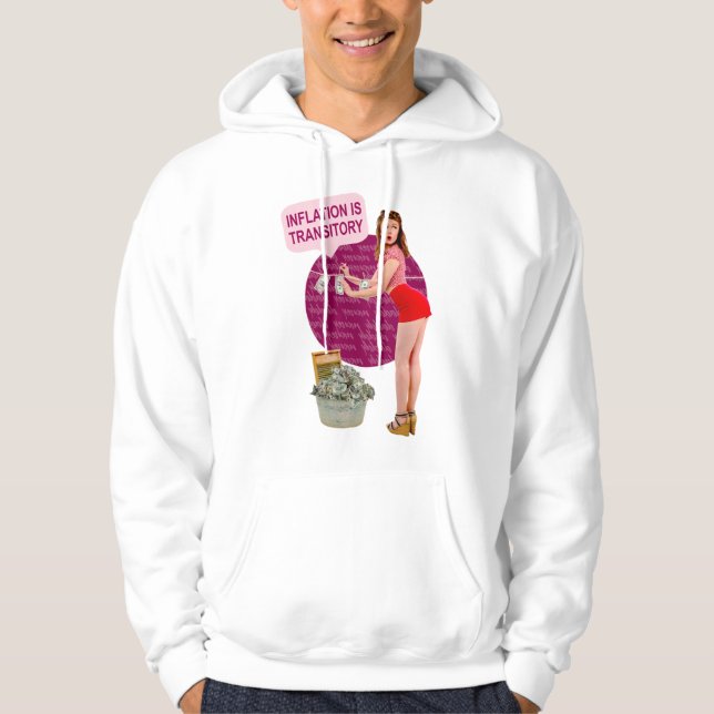 Inflationen är övergående hoodie (Framsida)