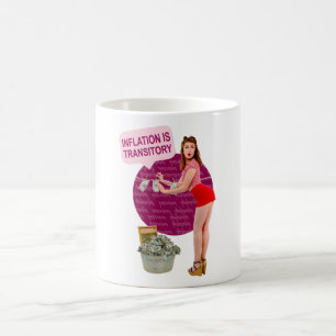 Inflationen är övergående kaffemugg