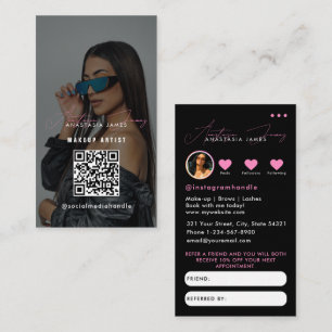 Influencer Business Grid refererar till ett vänteh Visitkort