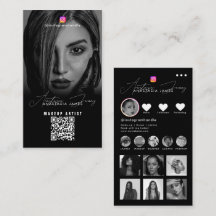 Influencer-foton Svart Vitt Sociala Medier QR-kod