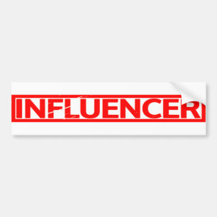 Influencer Frimärke Bildekal