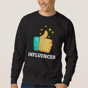 Influencer Innehåll Creator Social Media Specialis Lång Ärmad Tröja