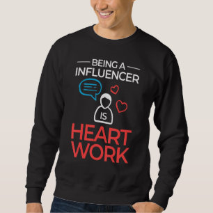 Influencer Innehåll Creator Social Media Specialis Lång Ärmad Tröja