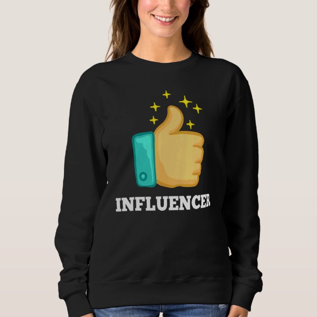 Influencer Innehåll Creator Social Media Specialis T Shirt (Framsida)