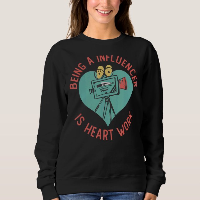 Influencer Innehåll Creator Social Media Specialis T Shirt (Framsida)