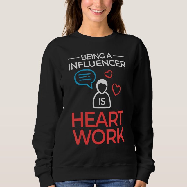 Influencer Innehåll Creator Social Media Specialis T Shirt (Framsida)