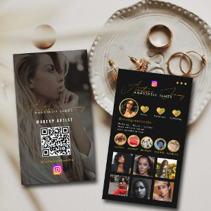 Influencer Photo Mata Grid Social Media Luxury Visitkort