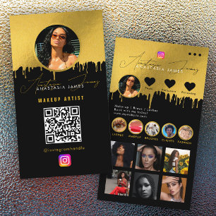 Influencer Photo Mata Social Media QR-kodlyxur Visitkort