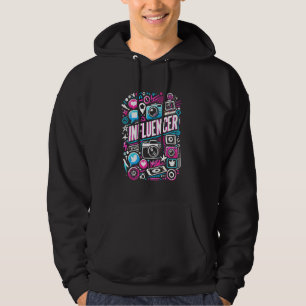 Influencer Vloggare Innehållsskapare Sociala Medie Hoodie