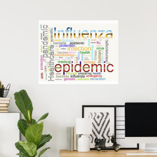 influensa influensa Relaterad text Poster