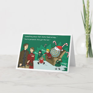 Influensa Santa Helgkort